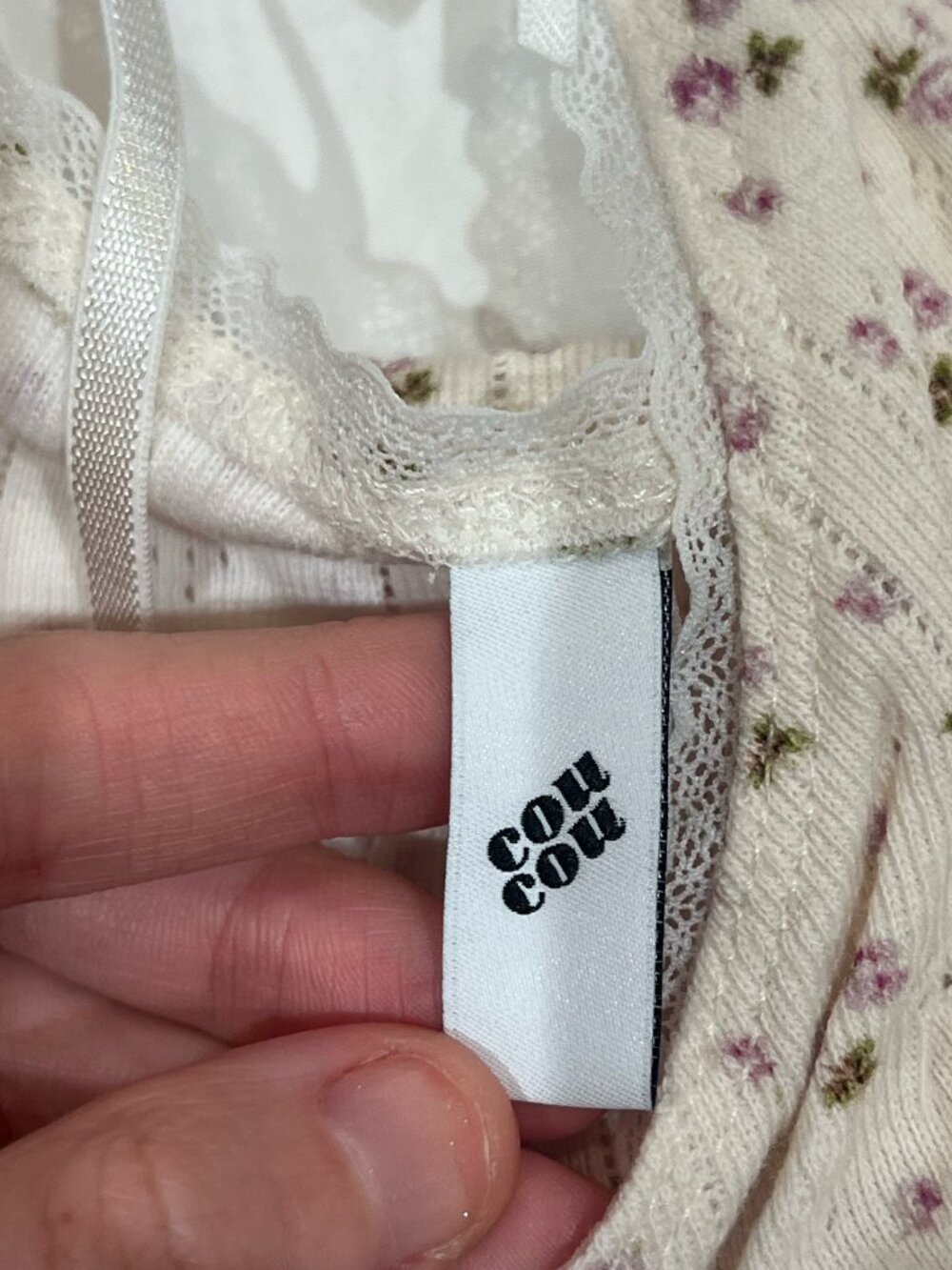 Cou Cou Intimates The Cami Slip English Rose — Pointelle - Picture 3 of 7